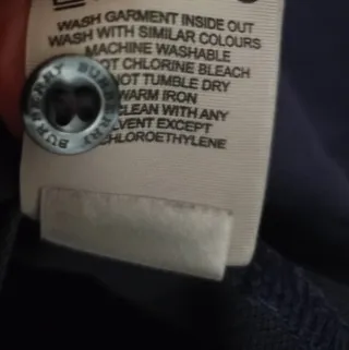 Polo Burberry Uomo Manica Lunga Tg S Grigio