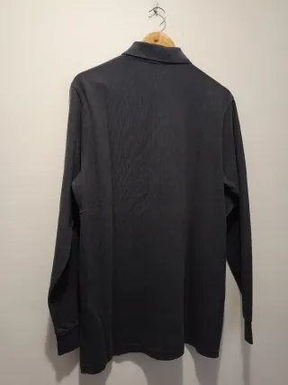 Polo Burberry Uomo Manica Lunga Tg S Grigio