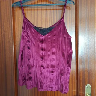 Camiseta lencera con encaje