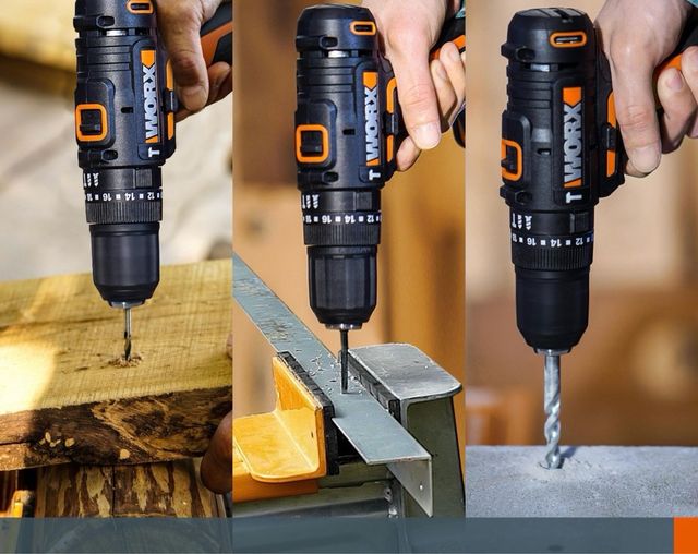 Taladro Percutor WORX 20V + 2 baterías