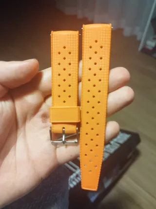 Correa teopic de reloj naranja 22mm