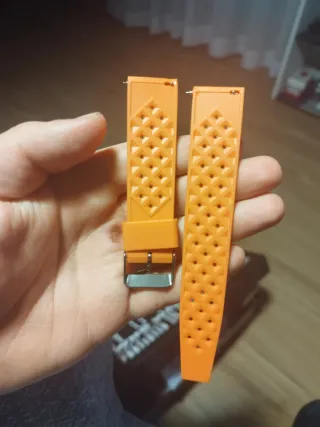 Correa teopic de reloj naranja 22mm
