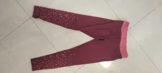 Mallas deportivas mujer morado y rosa de invierno