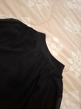 Blusa nera manica lunga