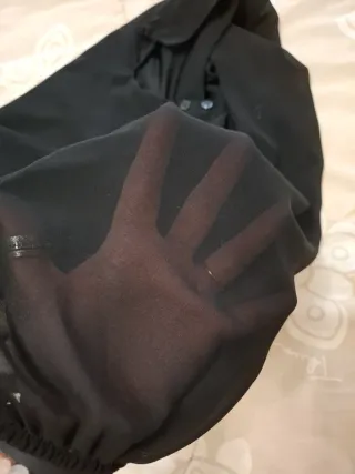 Blusa nera manica lunga