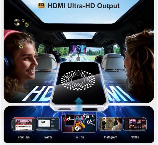 Adaptador CarPlay y Android Auto Inalámbrico