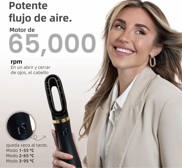 TravX 6 en 1 Airstyler Iónico Anti-Frizz