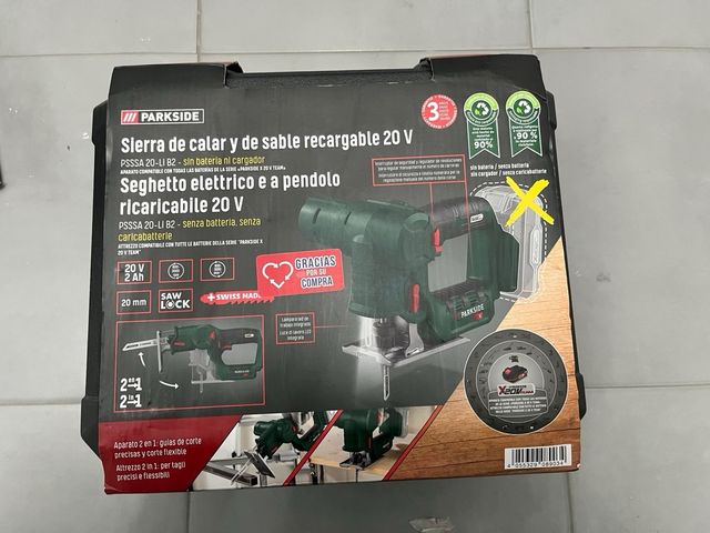Sierra de calar y sable recargable Parkside 20V