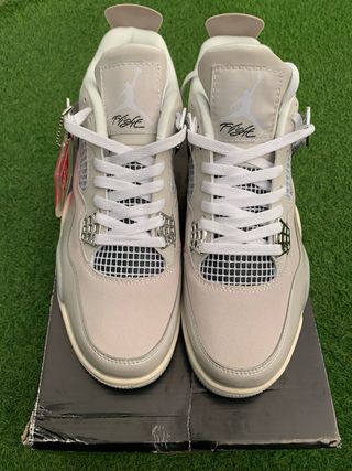 Zapatillas Air 4 T43 Plata y Blanco