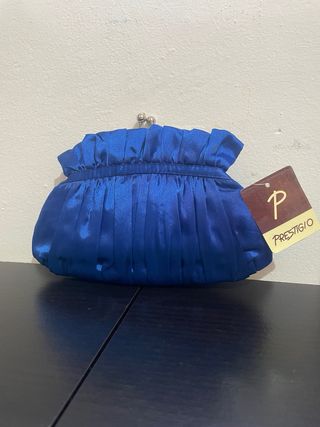 Bolso de mano azul Prestigio