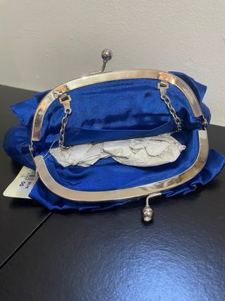 Bolso de mano azul Prestigio