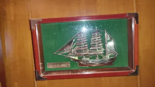 Cuadro Barco Elcano 1860