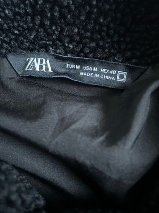 Abrigo Zara Negro Talla M