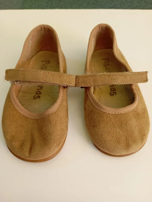 Merceditas Pisamonas Piel Ante Marrón T.21