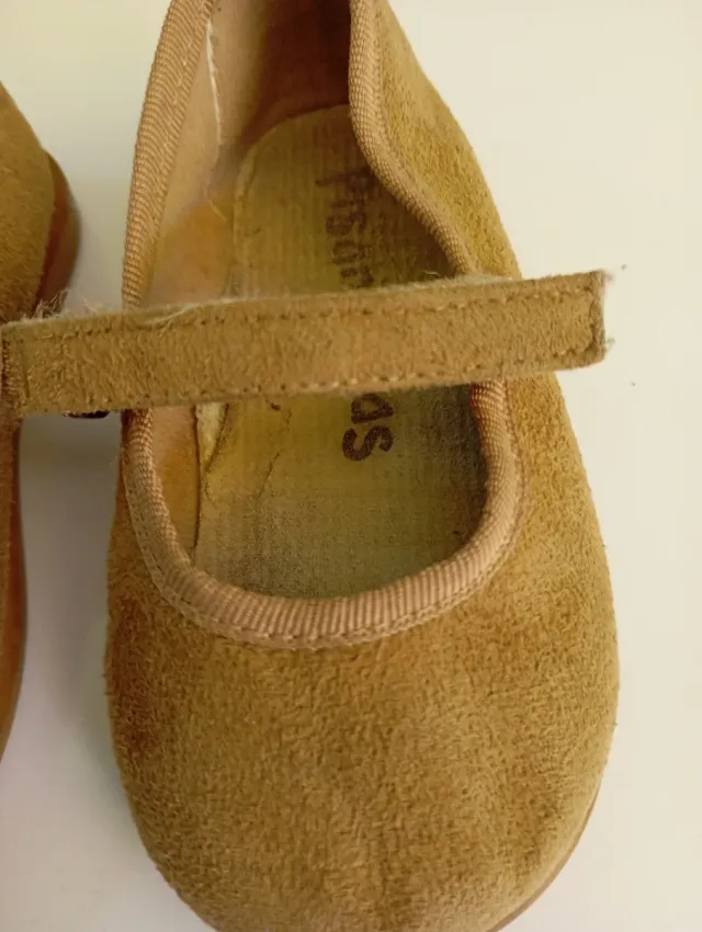 Merceditas Pisamonas Piel Ante Marrón T.21