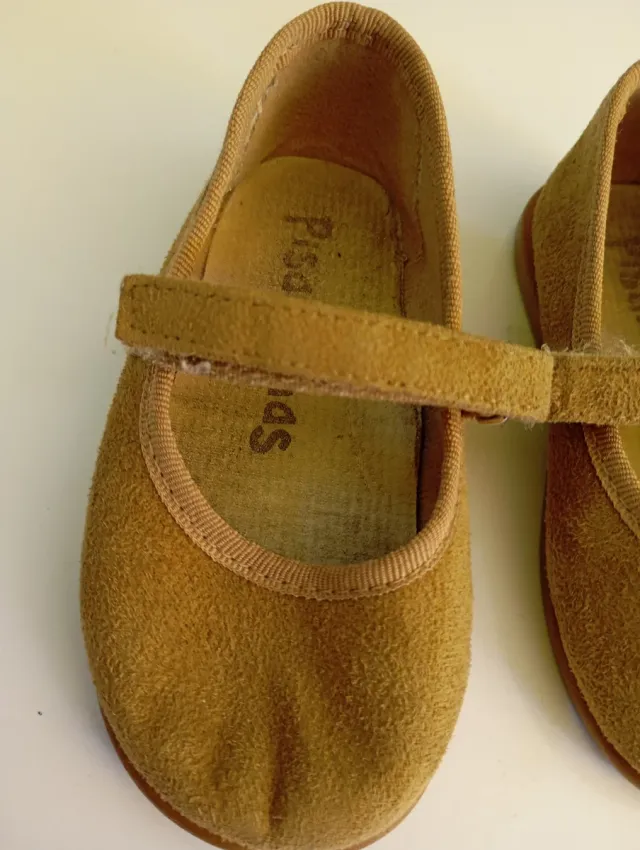 Merceditas Pisamonas Piel Ante Marrón T.21