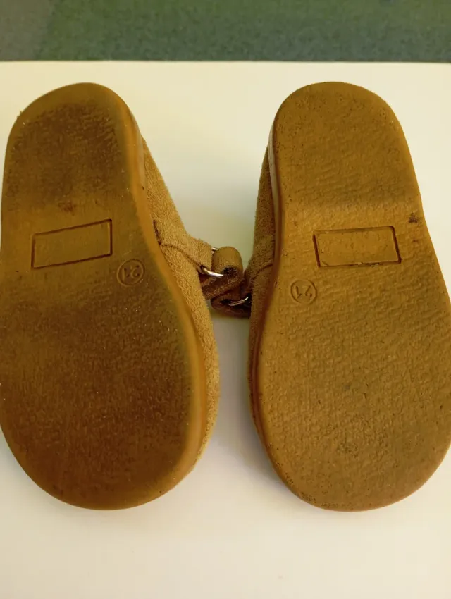 Merceditas Pisamonas Piel Ante Marrón T.21