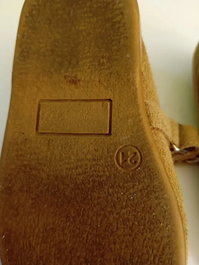 Merceditas Pisamonas Piel Ante Marrón T.21