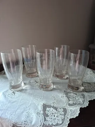 5 Bicchieri Boemia Vetro