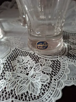 5 Bicchieri Boemia Vetro