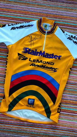 Maillot Ciclismo LeMond autografiado