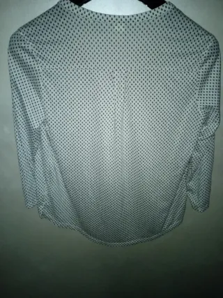 Blusa donna fantasia bianco panna