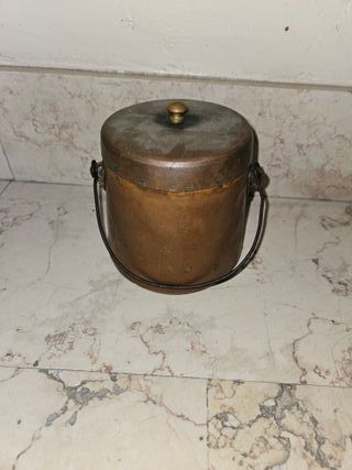 Porta latte antico con coperchio '800