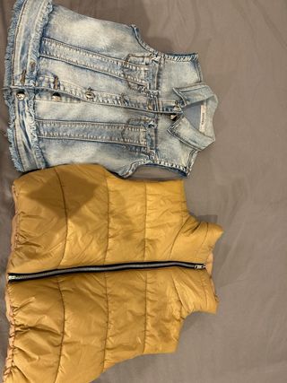 Chalecos vaquero y acolchado