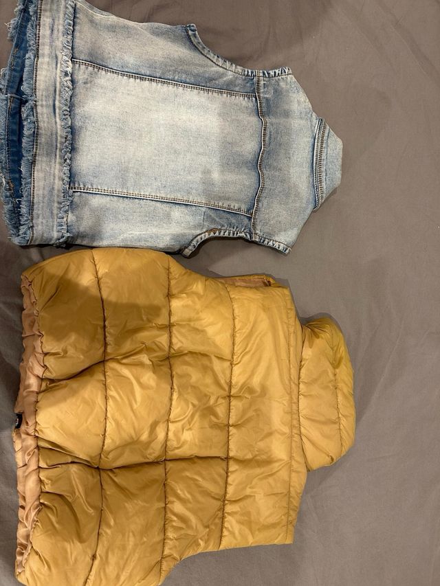 Chalecos vaquero y acolchado