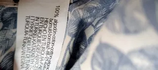 Camisa Zara Estampada Azul y Blanca