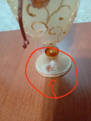 Set 4 Bottiglie Vetro Soffiato Profumo Oro usate