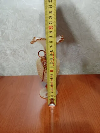 Set 4 Bottiglie Vetro Soffiato Profumo Oro usate