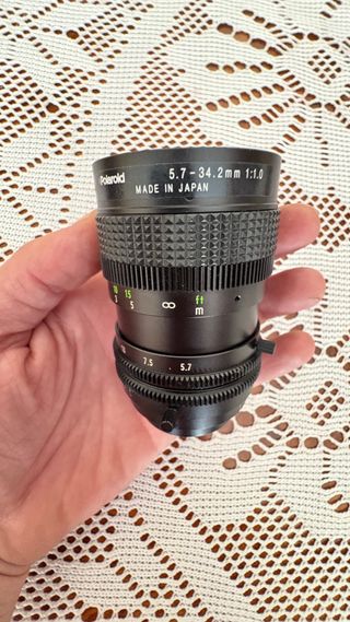 Obiettivo Polaroid 5.7-34.2mm 1:1.0 Lente ECCELLENTE