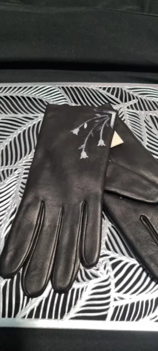 Guantes Piel Mujer Talla 8 Elegantes