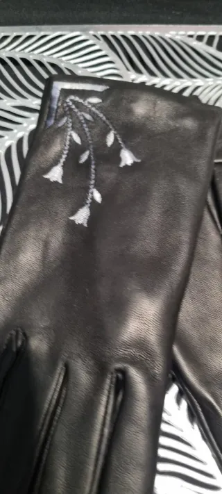 Guantes Piel Mujer Talla 8 Elegantes