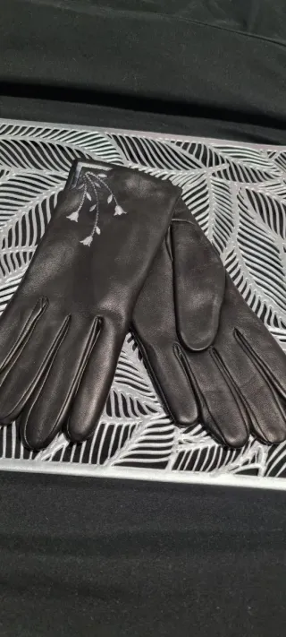 Guantes Piel Mujer Talla 8 Elegantes