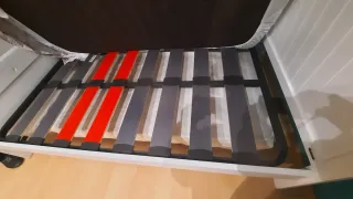 Cama individual 105x190 cm de madera.