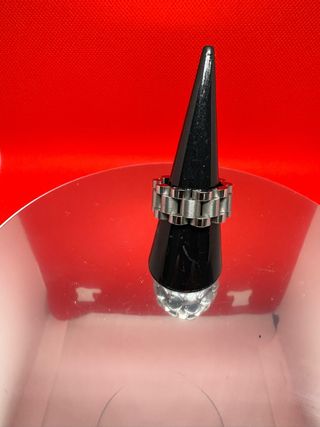 Anello stile Rolex Argento