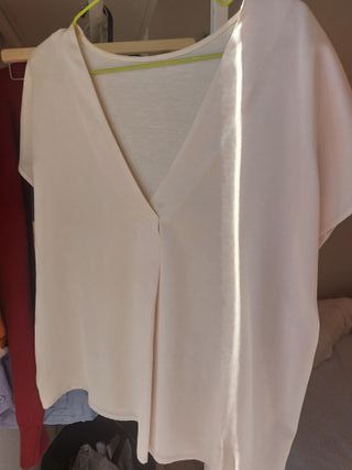 Blusa Mango Crema Talla M