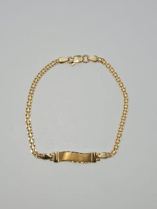 Pulsera Esclava Oro 18K Tejido chino, 3,42gr, 16cm