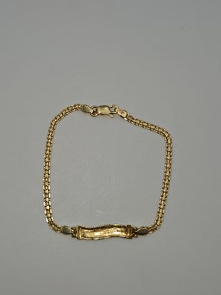 Pulsera Esclava Oro 18K Tejido chino, 3,42gr, 16cm