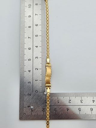 Pulsera Esclava Oro 18K Tejido chino, 3,42gr, 16cm
