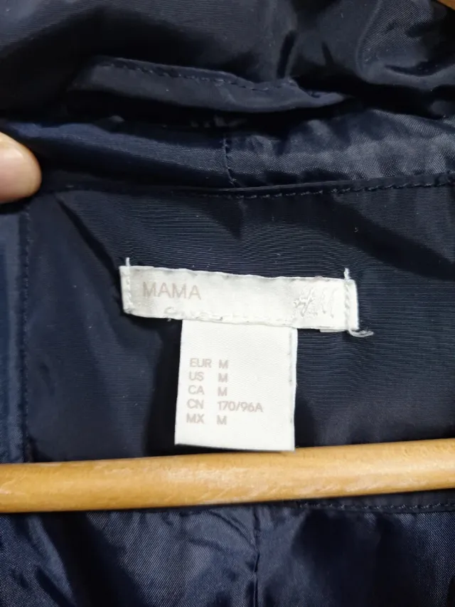 Abrigo premamá azul HyM como nuevo