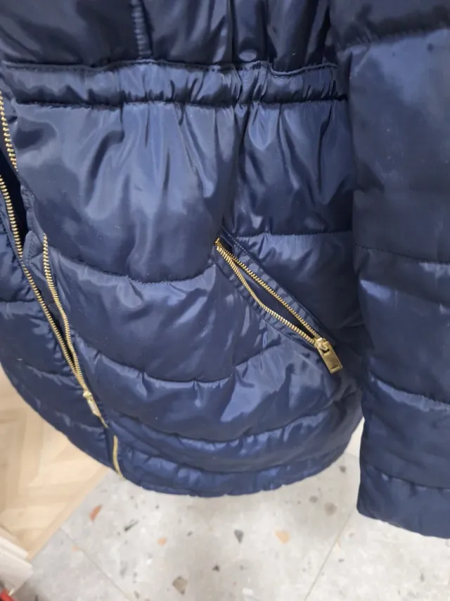 Abrigo premamá azul HyM como nuevo