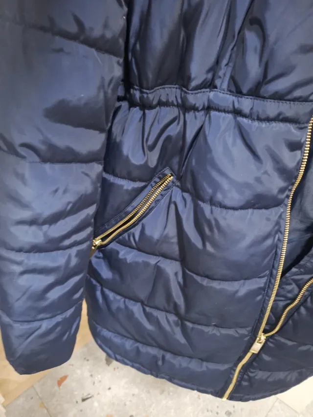 Abrigo premamá azul HyM como nuevo