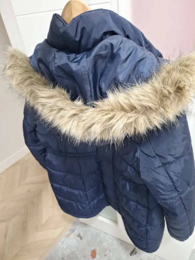 Abrigo premamá azul HyM como nuevo