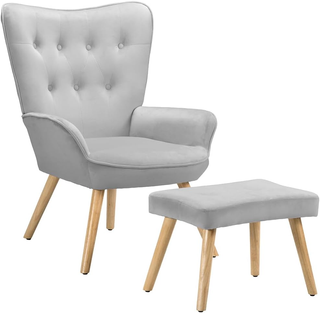 Poltrona con Sgabello da Soggiorno, Poltroncina co