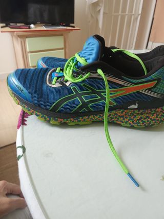 Zapatillas running Scott azules y verdes