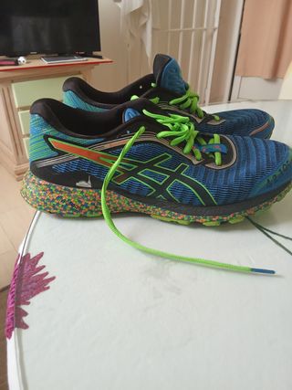 Zapatillas running Scott azules y verdes