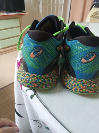 Zapatillas running Scott azules y verdes